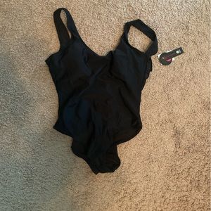 NWT - No Boundaries Black one piece with scoop back - Large